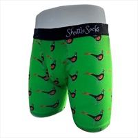 Shuttlesocks Green Pheasant Boxers