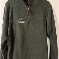 NGO Islander 1/4 Zip Micro Fleece Dark Olive Shirt