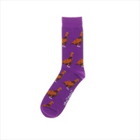 Purple Grouse Crew Socks