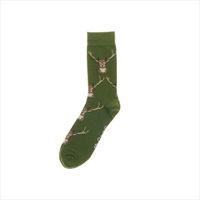 Gamekeeper Green Stag Crew Socks