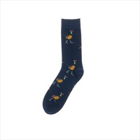 Shuttlesocks Navy Pheasant Crew Socks