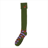 Shuttlesocks Green & Purple Grouse Shooting/Walking Socks